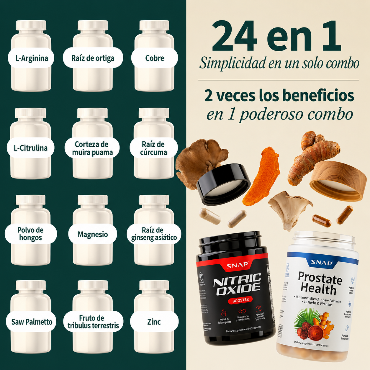 Prostate Health + Nitric Oxide Combo